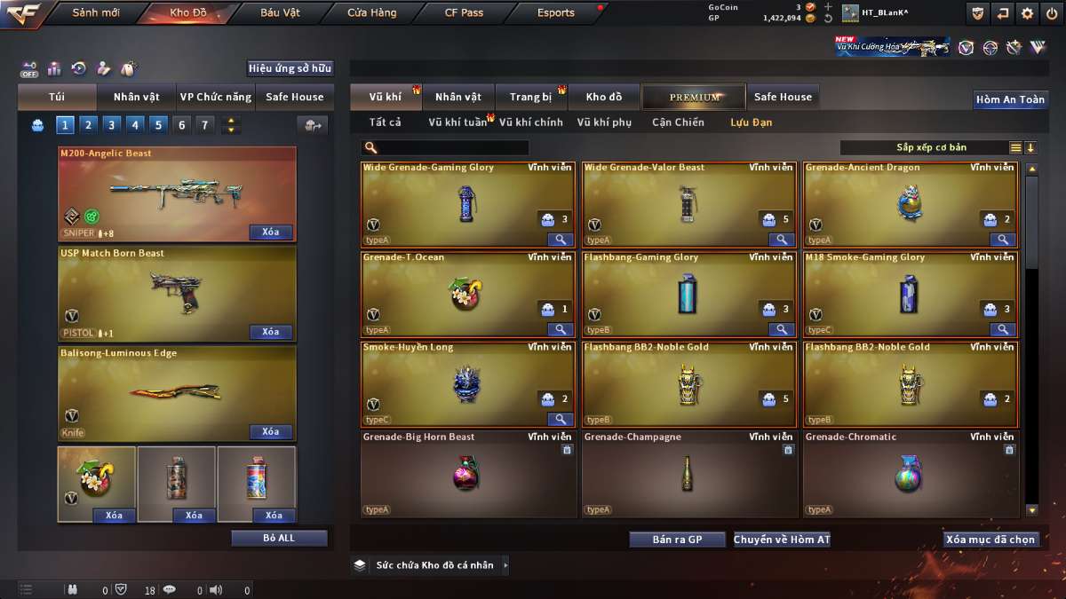shop acc cf uy tin gia re
